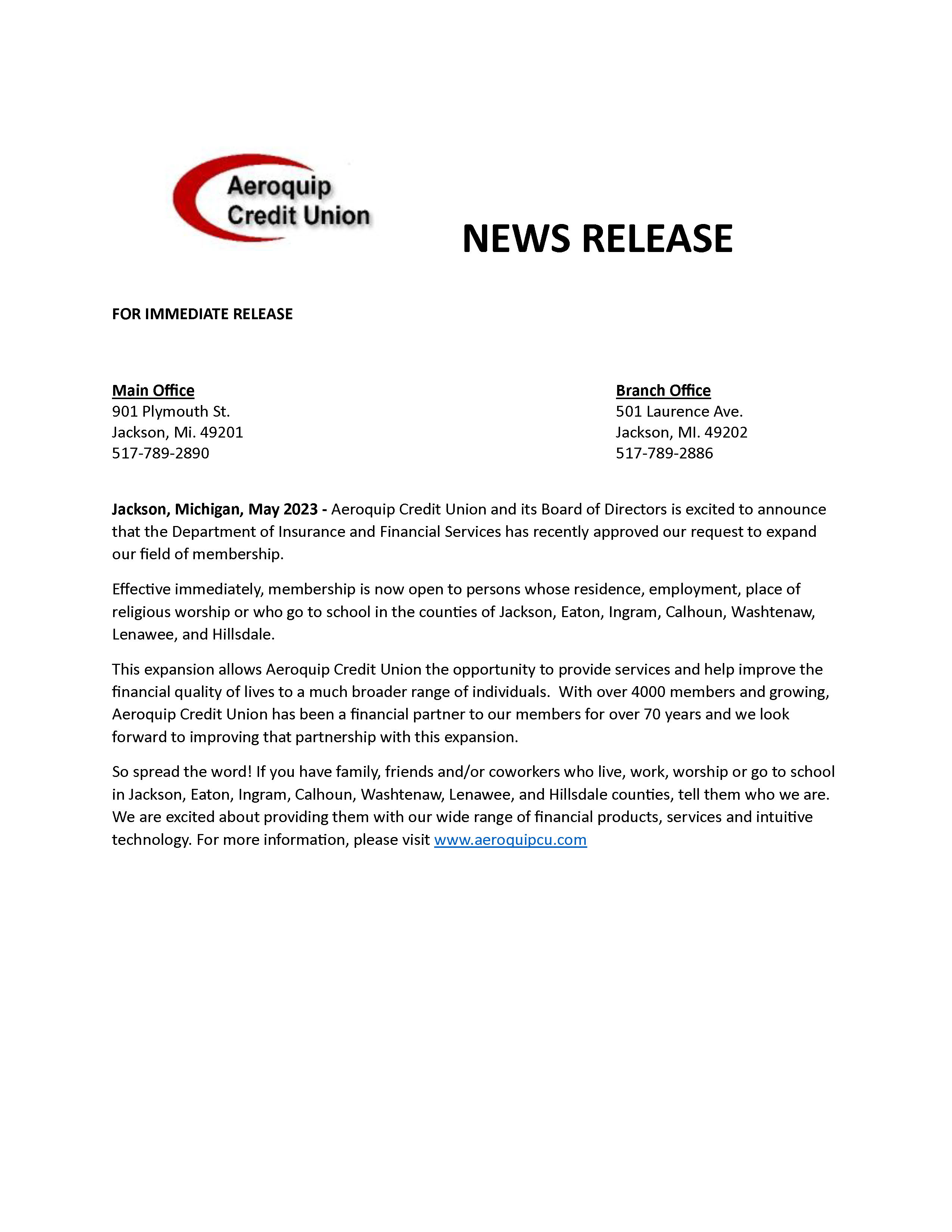 Aeroquip Credit Union